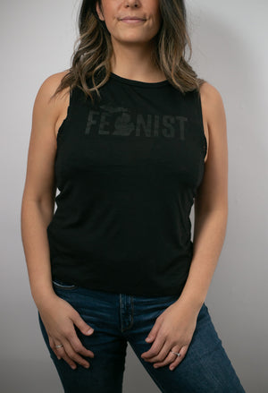 Michigan Fem Flowy Muscle Tank