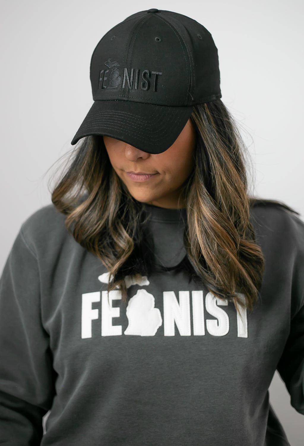 Michigan Feminist Black on Black Hat