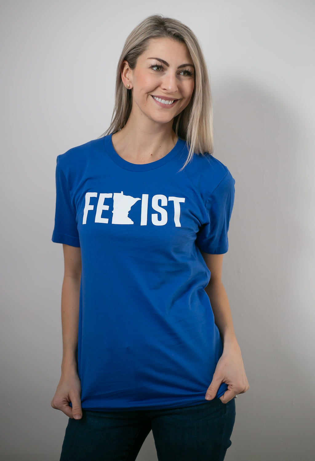 MnFem Blue Unisex Tee
