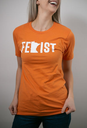 MnFem Orange Unisex Tee