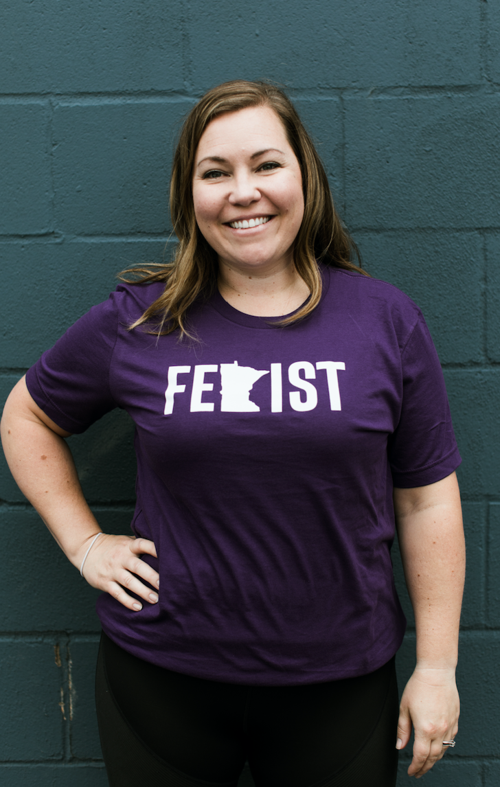 MnFem Purple Unisex Tee