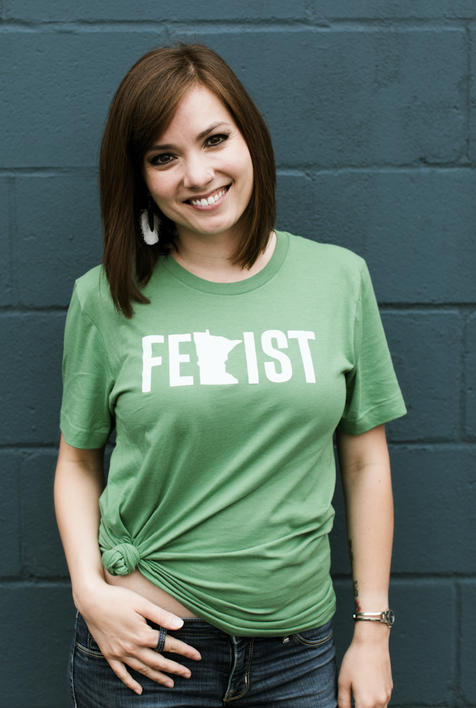 MnFem Green Unisex Tee