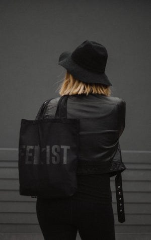 MnFem Black Tote